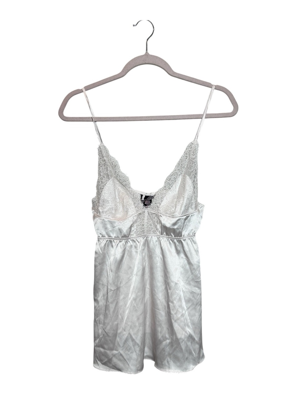 Victoria's Secret White Satin Lace Slip Camisole